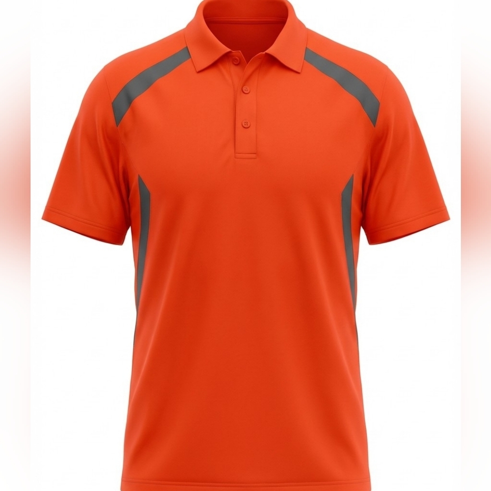 PGA Tour Men's Polo in Red with Gray Details Size XLT